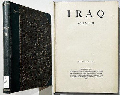 Archäologie Irak Zeitschrift British School of Archaeology in Iraq Vol. 3 / 1936