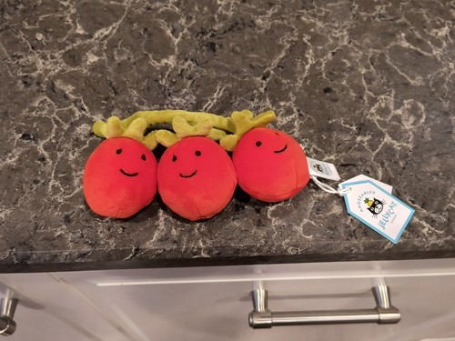 Jellycat Official Vivacious Vegetable Tomato Toy Stuffed Plush Toy 100% Real