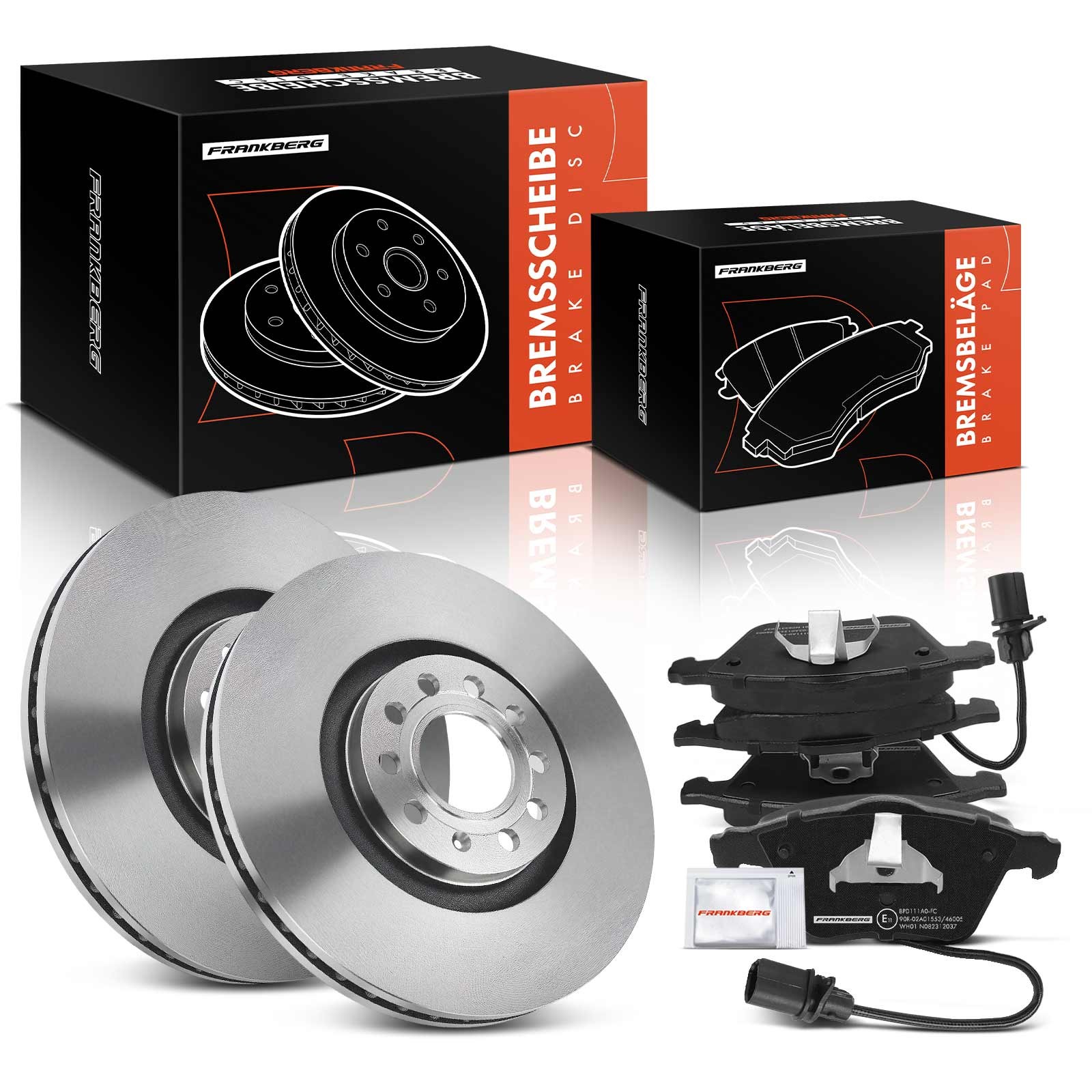 Frankberg Brake Discs & Brake Pads 320mm for Audi A4 B7 8EC 8ED 8HE Seat Front