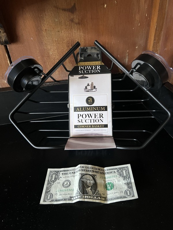 Aura Dual Mount Corner Basket Aluminum Matte Black Power Suction