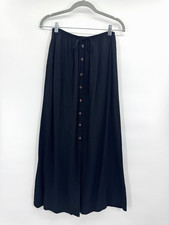 VTG 90s Y2K Button Front Maxi Skirt Small Retro Cottage Fairy Grunge USA Preppy