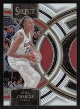 2024 Panini Select WNBA #107 Tina Charles White Prizms #/99 SN