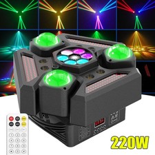 220W LED 3-Arms Laser Moving Head Light RGBW Beam Stage Lighting DMX Disco DJ