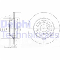 2X Delphi Bremsscheiben Hinten 302Mm Voll Passend FÜR Audi A6 | BG3956C