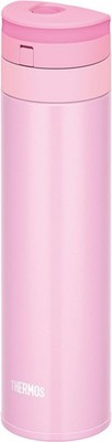 Thermos water bottle, vacuum insulation mobile phone mug 450ml pearl pink J