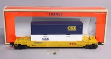 Lionel 6-85222 CSX Maxi-Stack Flat Car #85222 with Containers LN/Box