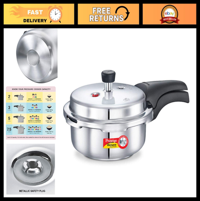 #ad Stainless Steel Pressure Cooker 2L 2.11Qt Fast Cooking Durable Easy Clean $99.99