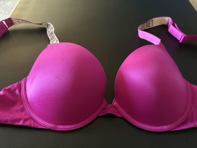 Victoria's Secret Very Sexy push up bra pink logo strap size 32C