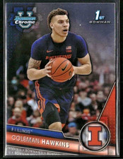 2023-24 Bowman University Chrome Coleman Hawkins 1st Bowman RC #97 Illinois