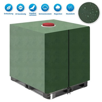 IBC Container Abdeckung Hülle Haube Regenwassertank Sichtschutz UV-Schutz 1000L
