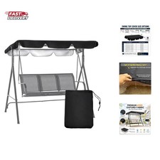 Patio Swing Canopy Replacement Top, 65x45/75x45/78x47/85x45 Outdoor 2/3 Seate...
