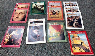(13) LOT American Heritage Magazine 1980 or 1981 *VG+* United States History
