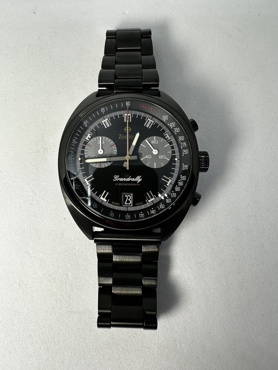 Zodiac Grandrally Chronograph Black Dial Men's Watch ZO9608 Zodiac Grandrally Chronograph Black Dial Men's Watch ZO9608