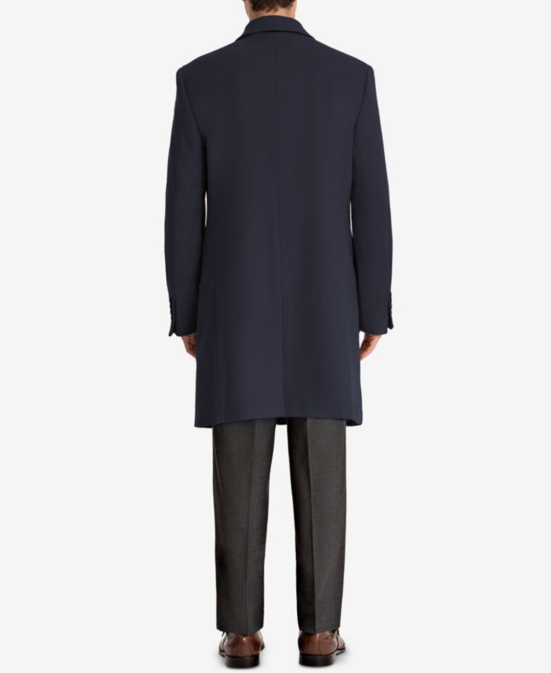 Lauren Ralph Lauren Men’s Luther Wool Blend Top Coat 48L Navy Blue