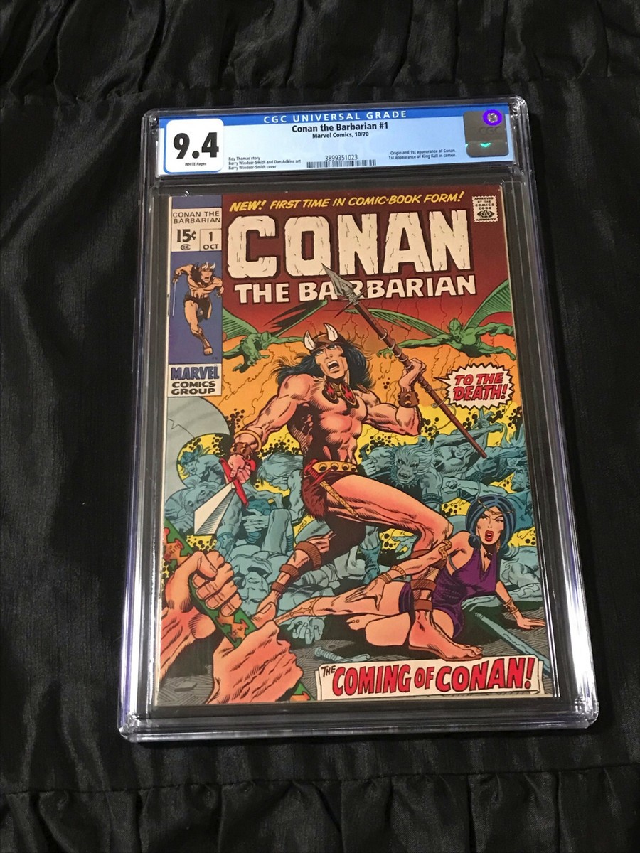 Marvel Comics 1970 Conan The Barbarian #1 CGC 9.4 NEAR MINT w