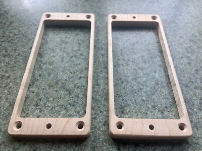 Guilford Flame Maple Wood 7 String Flat Pickup Ring Set - fits Seymour Duncan