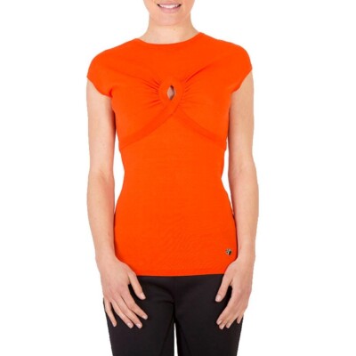 Top VERSACE COLLECTION, NEU, Gr.It 40 DE Gr.34,36 XS S Jersey Orangerot