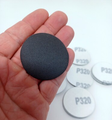 100pcs 2-Inch Hook and Loop Sanding Disc Wet / Dry Silicon Carbide 320 Grit
