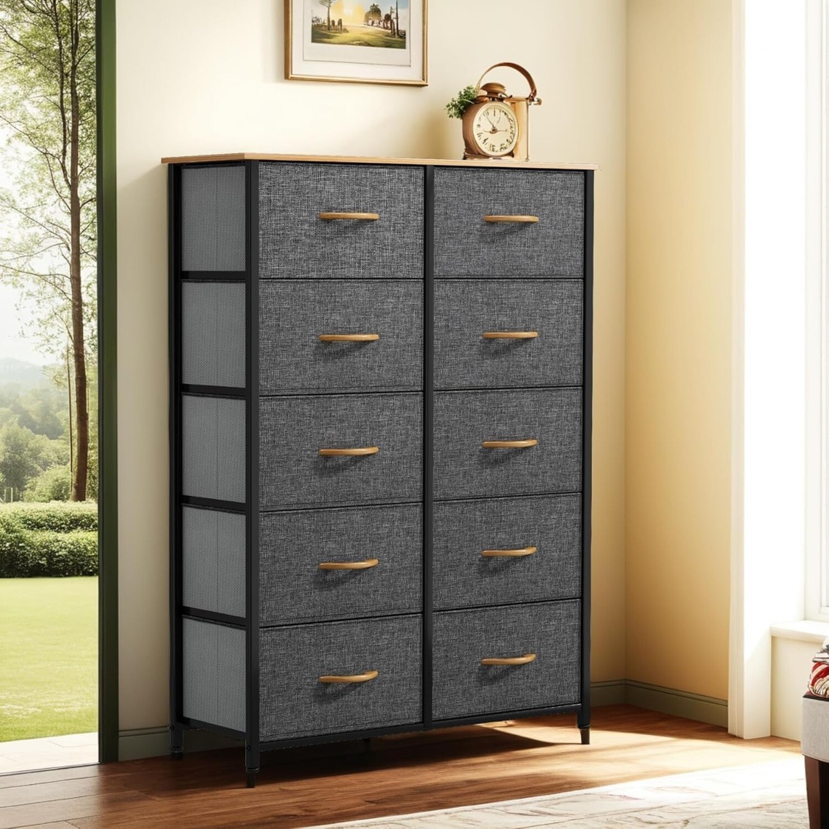 Comoda Roperos Grande Con 10Cajones Muebles Para Ropa Cuarto