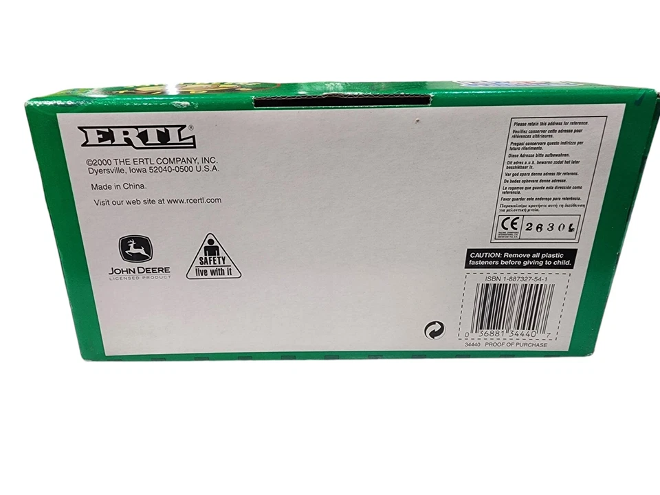 Antigo Livro de Brinquedo Infantil John Deere Patty Pig Ertl Livro de Bicho de Pelúcia Macio 2000 Novo - Imagem 4 de 4