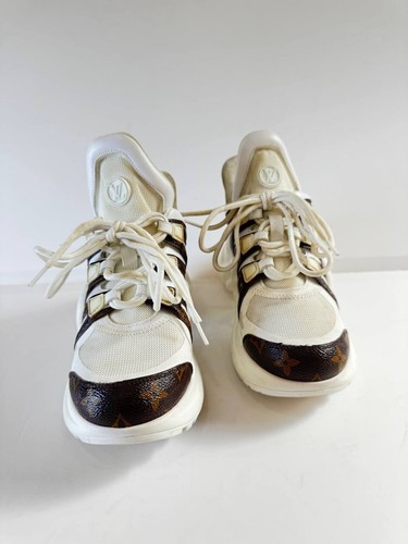 Louis Vuitton Archlight Sneakers White Monogram Size 37 - Picture 4 of 8