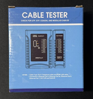 Networks Cable Tester Ethernet RJ45 RJ11 LAN Wire Telephone Cable Testing Tool