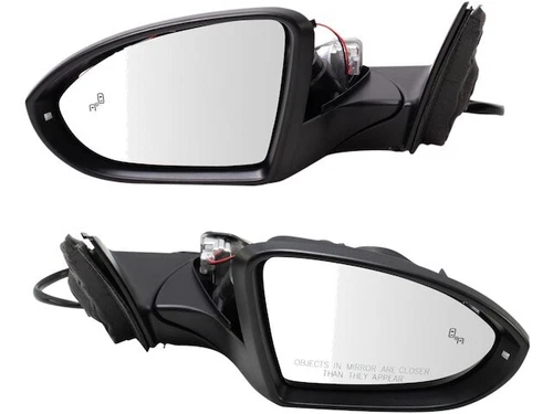 TRQ 27SC95H Door Mirror Set Fits 2019-2022 VW Jetta