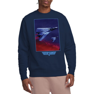Top Gun Clouds Sweatshirt S-2XL, Navy