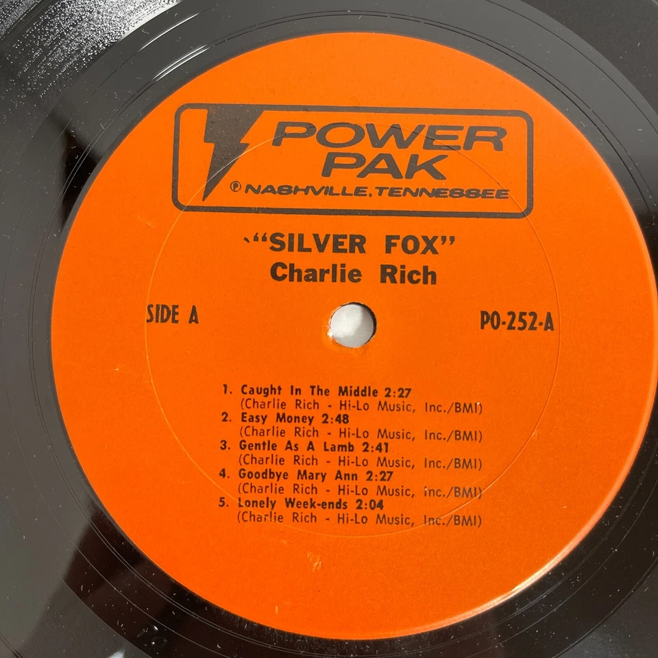 Charlie Rich – The Silver Fox Vinyl, LP 1974 Power Pak – PO-252 - Image 2 of 2