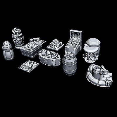 Black Market Items - Novus Landing - Starfinder - Cyberpunk - Science Fiction - 
