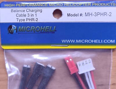 Lade Kabel 3 IN 1 -MICROHELI MH-3PHR-2, Typ PHR-2 -neu-