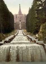 8" x 10" Hercules and Cascades, Wilhelmshohe, Cassel