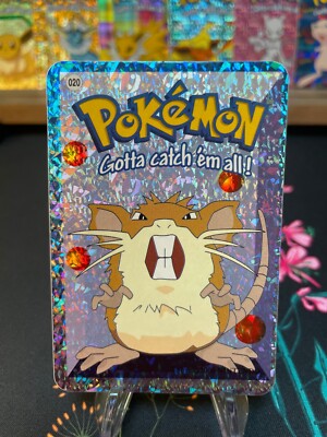 Raticate #20 - NM Vintage Vending Machine Prism Sticker 2000 - Pokemon Card