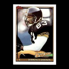 Dermontti Dawson 1991 Topps Pittsburgh Steelers #289 R329E 61