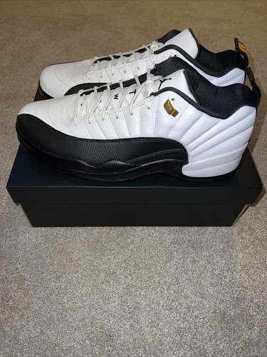 Size 14 - Jordan 12 Low Golf Taxi Black 