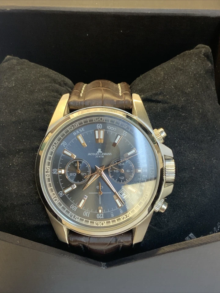 Jacques Lemans 1-1117.1WN Cronógrafo 20ATM Foto 2 de 4
