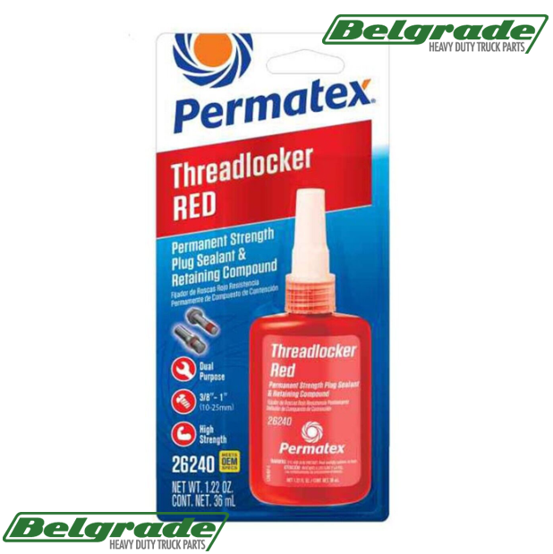 Permatex 26210 Permanent Strength Threadlocker Red Single Tube | eBay