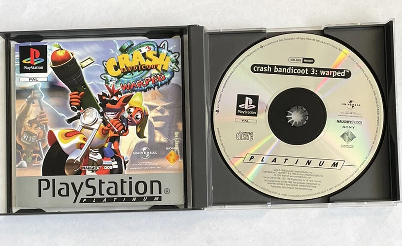PS1 Playstation 1 Platinum Game Crash Bandicoot 3 Warped Quick