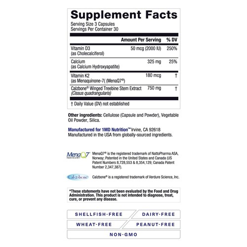 1MD Nutrition OsteoMD for Comprehensive Bone Support | with Calcium Hydroxyap... - Picture 8 of 8