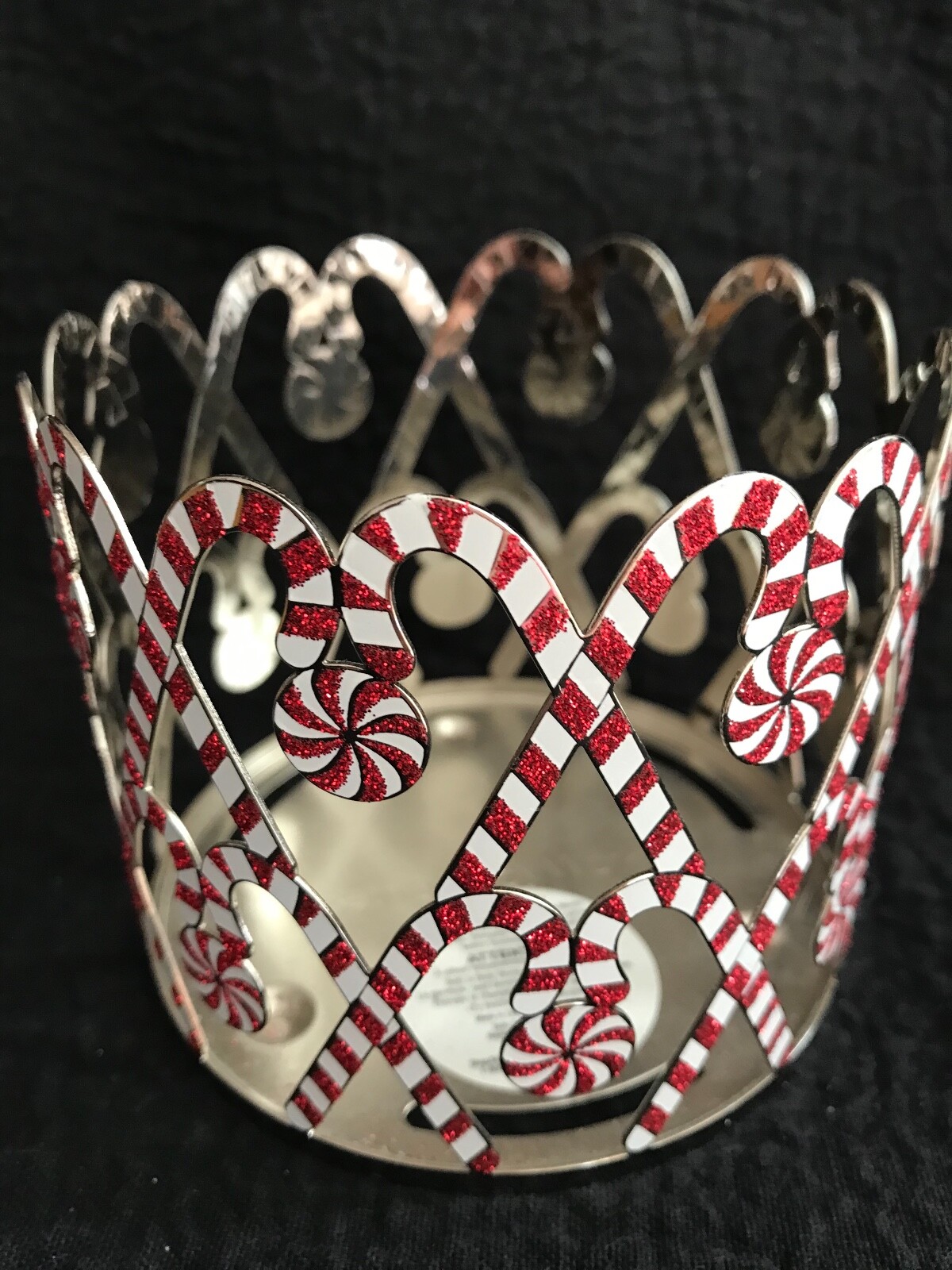 Bath & Body Works  Candy Canes 3 Wick Candle Holder