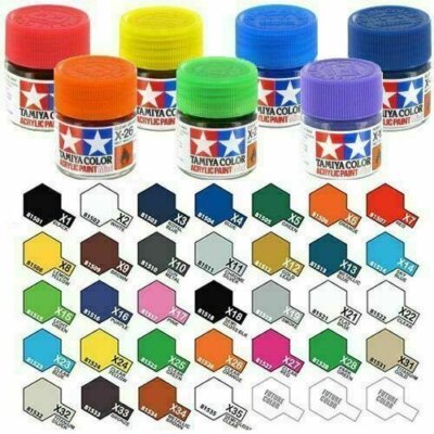 Tamiya Acrylfarben - X + XF Full Range 10ml Modellbau Farbgläser