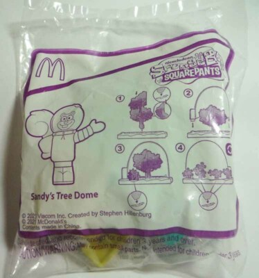 McDONALDS Spongebob Squarepants SANDY'S TREE DOME Malaysia MINT 2021 Sealed Toy