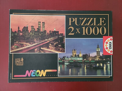 Puzzle Parliament, London 1000 NEU Neon Educa (Paket Sammlung)