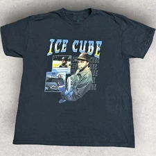 Ice Cube T Shirt Adult XL Black Rap Hip Hop Modern Short Sleeve Compton