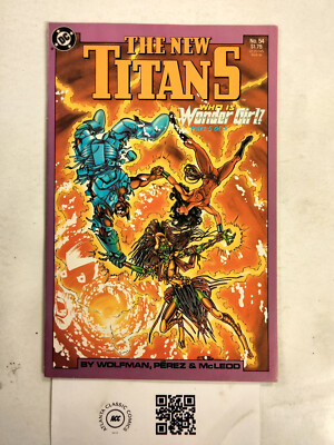 New Teen Titans  #54 NM DC Comic Books Nightwing Raven Starfire Cyborg 6 HH36