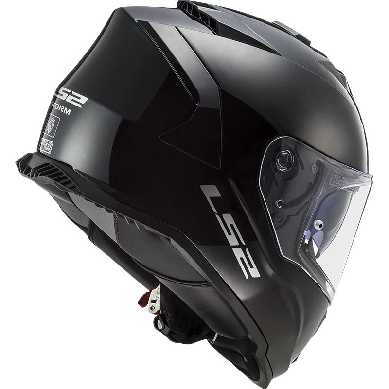 LS2 FF 800 Storm Solid Matt Schwarz Motorrad Helm Integralhelm Sonnenblende - Bild 2 von 4
