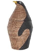 Aufbewahrungskorb Wasserhyazinthe Pinguinform NatüRlich Beige 68 Cm Hadzabe