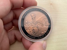 Medal NASA Mars Curiosity Łazik Lądowanie 2012 Challenge Moneta Shuttle Apollo
