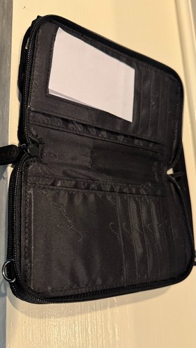 Cartera Vera Bradley Clásica Negra "Todo en Uno" ~ Sin Correa ~ No RFID ~ - Imagen 6 de 12