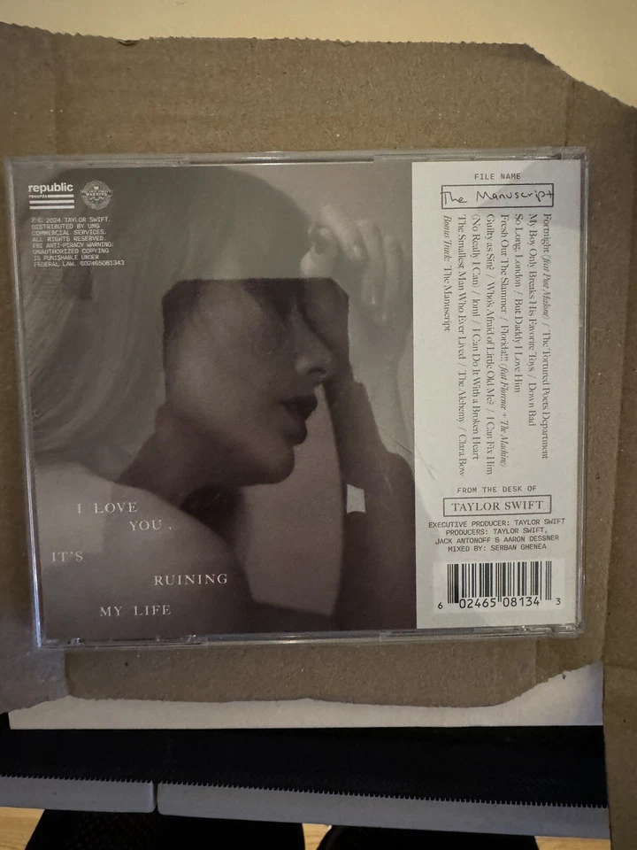 Taylor Swift The Tortured Poets Department CD Signed - Image 2 of 4